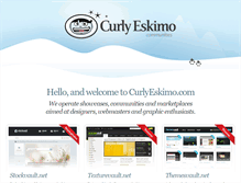 Tablet Screenshot of curlyeskimo.com